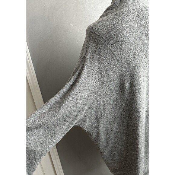 Vince Womens L Gray Open Front Cardigan Sweater Long Sleeve Pocket Soft Coatigan - Picture 4 of 7